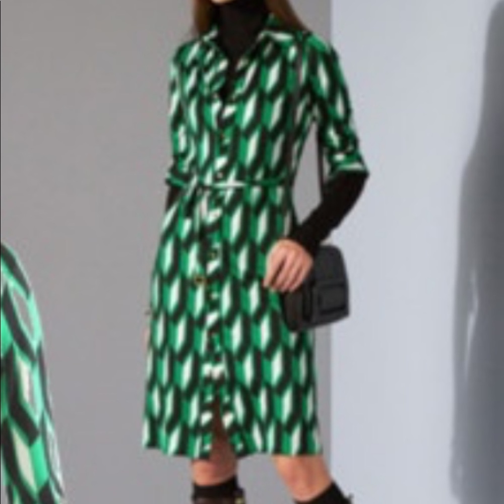 DIANE VON FURSTENBERG Silk Knee-Length Dress - Picture 13 of 15